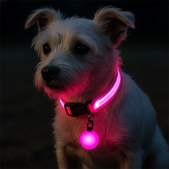 Collier lumineux pour chien | NightSafe - Vie2chien