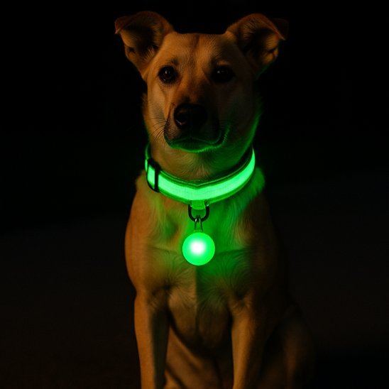 Collier lumineux pour chien | NightSafe - Vie2chien